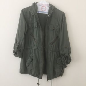 Olive Anorak Jacket - Forever 21